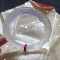 Natural Old Pit Ice Girl jade bracelet round strip violet jade bracelet with certificate Myanmar jade bracelet