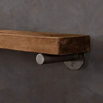 A word on the wall partition bracket shelf bracket bookshelf shelf shelf shelf bracket Wall-mounted Wrought iron support frame