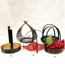10 double swords carrying container Sushi Sashimi plate round basket snack basket container display plate