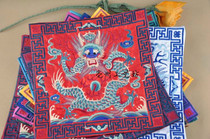  Wen play dynasty clothes embroidery Official clothes patch embroidery Chinese style embroidery culture Ethnic style Dragon official clothes patch