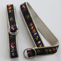 Sailing Special brand sports outdoor leisure double-loop buckle rope belt imported nautical semaphore logo