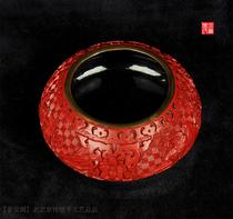 Cultural Revolution special gifts Non-legacy old goods Natural lacquer lacquerware lacquer pure handmade lacquer pen wash go box ornaments