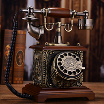 Muyuzhen solid wood antique telephone European style idyllic landline home creative fashion retro telephone fixed phone