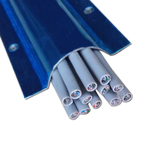 7 Number of Thick Stainless Steel Ground Trunking 6 cm Silver White Floor Tank Arc Trunking Ground Threading Groove