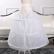 Three-circle yarn-free wedding dress skirt support Ponytail petticoat Wedding dress accessories Skirt skirt support flawed before shooting See details