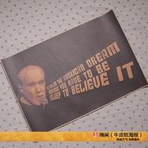 George Carlin Poster George Carlin American Comedian Poster Retro Character Decorative Painting