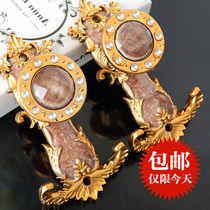 Jade curtain adhesive hook wall hook wall hook strap tie ball hanging ball hook clothing hook European decorative hook high-grade