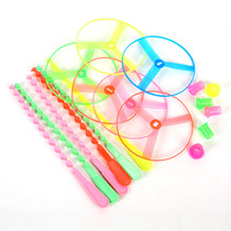 Flying fairy hand push flying saucer OUTDOOR stall toy Bamboo DRAGONFLY frisbee stall hot toys