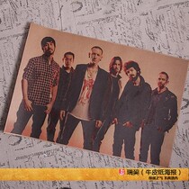 Linkin Park poster 40*60cm retro style decorative painting linkin park European and American rock band picture