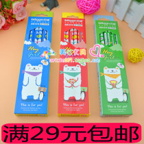 Wholesale bapitong Boxed pencils cute cartoon pencils children HB pencils wooden pencils 12 sets hexagonal