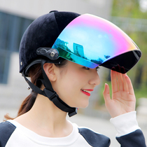 AK Aikai helmet four seasons lightweight men and women electric car protective cap Battery moped velvet helmet sunscreen half helmet