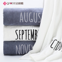 Jielia bath towel creative men and women Adult chest thick month bath towel couple cotton absorbent household towel