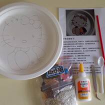 Grain paste painting manual DIY seed painting material package Chassis drawing Grain tools Complete materials