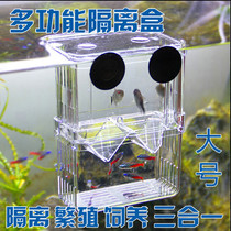 Aquarium incubator box double layer self-floating incubator juvenile fish breeding acrylic isolation box Big
