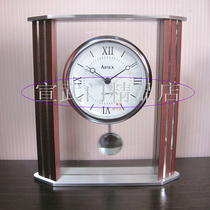 ARTEX clock 3470A metal round pendulum silent seat clock adjustment Feng shui living room bedroom study clock