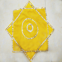 Authentic professional dance grade test handkerchief two-person dance singer silk flower handkerchief octagonal towel thickened hemp yarn 1 2 feet