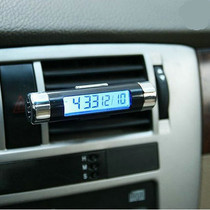 New electronic watch car electronic time clock digital car electronic clock car thermometer luminous