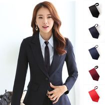 Professional wear womens set skirt accessories tie fashion OL Western dress collar business work clothes womens dress