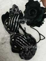 Fusion tribal belly dance performance headdress black rose hair card hair accessories cat ears