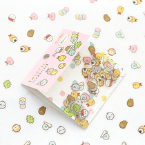 Cute cartoon little animal pvc hand account sticker circus cat DIY diary mobile phone waterproof sticker
