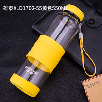 Xiongtai glass water Cup male creative single-layer portable anti-drop easy heat-resistant with lid filter tea female Cup