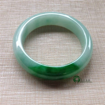 Myanmar natural old pit A goods jade jade bracelet Bing waxy species white jade bracelet with certificate KC384