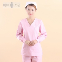New sashimi Han version suit Handwashing clothes winter dress brushed handclothes Long sleeves Oral pharmacy Parted Workwear NP-55