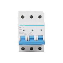 Chint mini circuit breaker NB1-63 3P C40A 50A 63A 63A 6KA C three-pole air switch