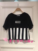 Mjstyle topfeeling counter womens short sleeve T-shirt 617100064 (special price) black red