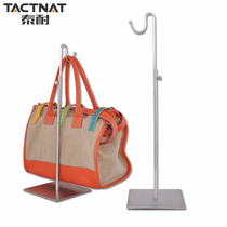 Tai Nianbao Store Shelf Bag Display Props Bag Display Shelf Stainless Steel Hanging Bag Display Rack Hand bag Sell Box