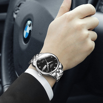 Guanqin Sina sea watch mens mechanical watch mens watch automatic waterproof leather fine steel belt luminous trend watch