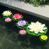 Simulation lotus water lily temple for Buddha lotus pool decoration flower living room fake lotus props display