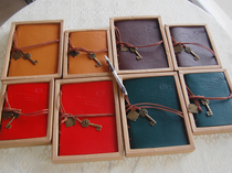 Korean stationery vintage leather strap notepad Kraft paper notebook exquisite diary book