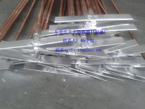Copper-clad steel ground rod Φ20 with flat steel link bar one end is pointed and the other end is flat the size and specification can be customized