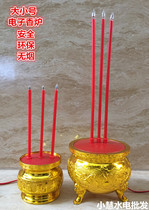 Large and small Buddha front lamp Battery electric incense burner Rich lamp Electric candle Electronic incense Changming lamp for Buddha supplies