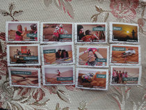 Foreign letter sales stamps France 2013 car rally set 12