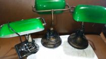 Handling a batch of old desk lamps old bank lamps Green lampshades old Shanghai lamps can be rented