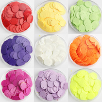 6mm side holes solid color bright sheet Hanging Pieces Dance Suit wedding dress Belly Leather Dance Accessories Beads shoes Shoes Clothes Beauty