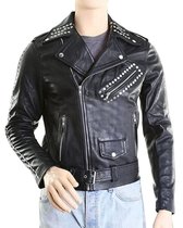 The Leather Factory Mens Leather Leather Jacket Sheepskin TL32021 USA Direct Mail