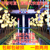 New 5 Head S Type Flower Lace Dragon Beads Road Leading Petals Wedding Celebration Ttai Wedding Light Yingbin District Swing Wedding Props