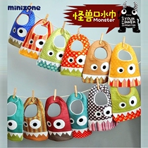 INS explosive little monster baby saliva towel cotton bib baby children bib Baby U-shaped food bag