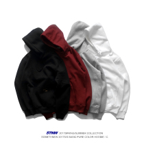 SOMETHNEW (STNW) Original Tide Brand Harajuku Base Multi-Color Fleet Hoodie