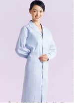 Summer dress light blue physician serving short sleeve male and female long paragraph doctors doctors work clothes drugstore workwear