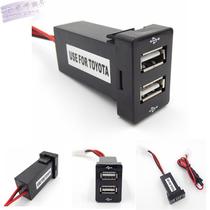 Toyota car USB charger one drag two fast charge Toyota special car charger mobile phone charging fast charge