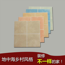 Foshan Mediterranean colorful antique tiles 300x300 floor tiles pastoral wall tiles living room kitchen bathroom tiles