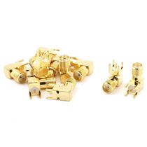 SMA Female Solder PCB Mount RF Connector Adapter 12pcs