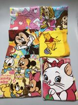 Buy ten foreign trade original single cartoon printing cut cotton square towel inventory tail processing