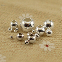 Light body positioning beads DIY beaded accessories 925 sterling silver diy handmade silver material beads light beads