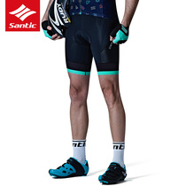 Santic forest guest 17 years new summer riding shorts sponge cushion bicycle equipment pants men cayenne
