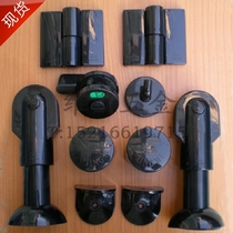Precision public toilet toilet partition separator nylon connecting five gold accessories JM-001 black suit
